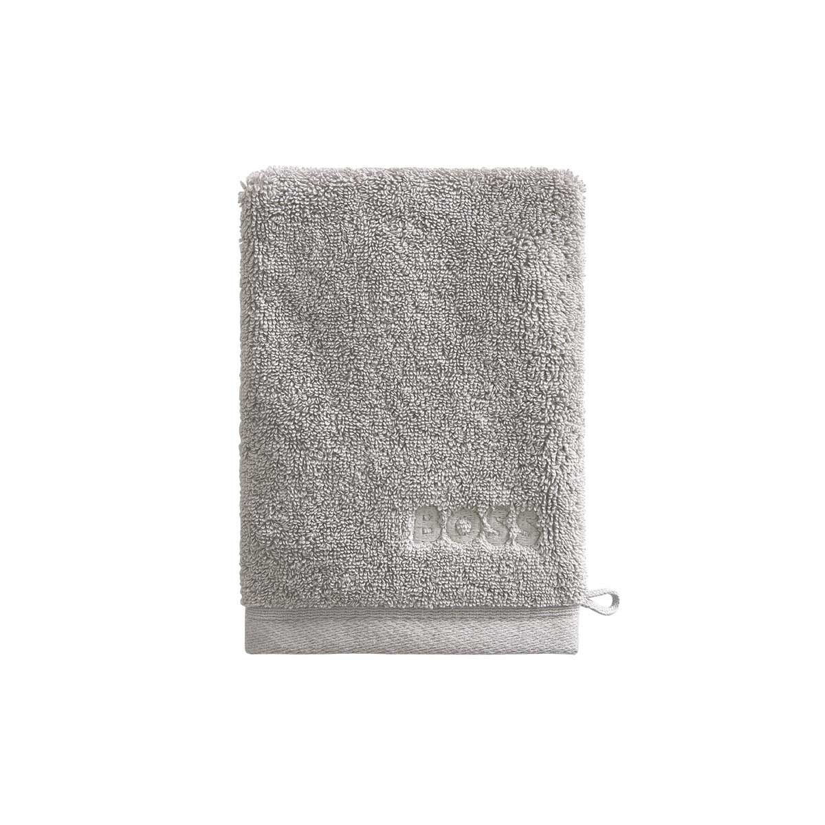 BOSS Home - Gant de toilette Coton 700 g/m² Silver 15 x 21 cm - Loft
